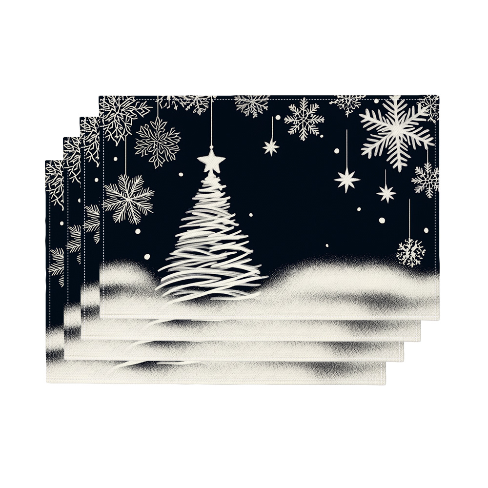 Family Tree Print - Conjunto de 4 jogos de mesa
