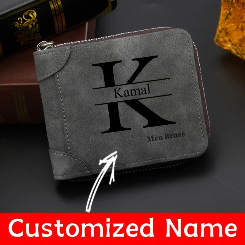 Personalized Name Box - Carteira Masculina Personalizada com Nome, Carteira
