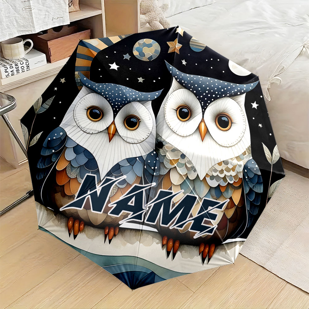Custom Night Sky - Guarda-chuva com Nome Personalizado, 