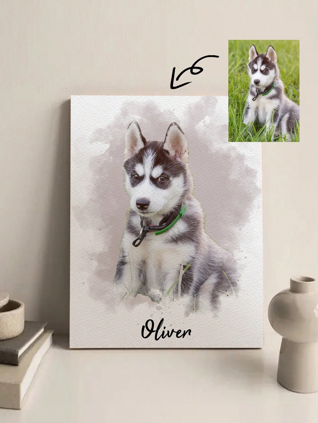Porta-retrato personalizado co - Pet Portrait Custom avaliação e preço